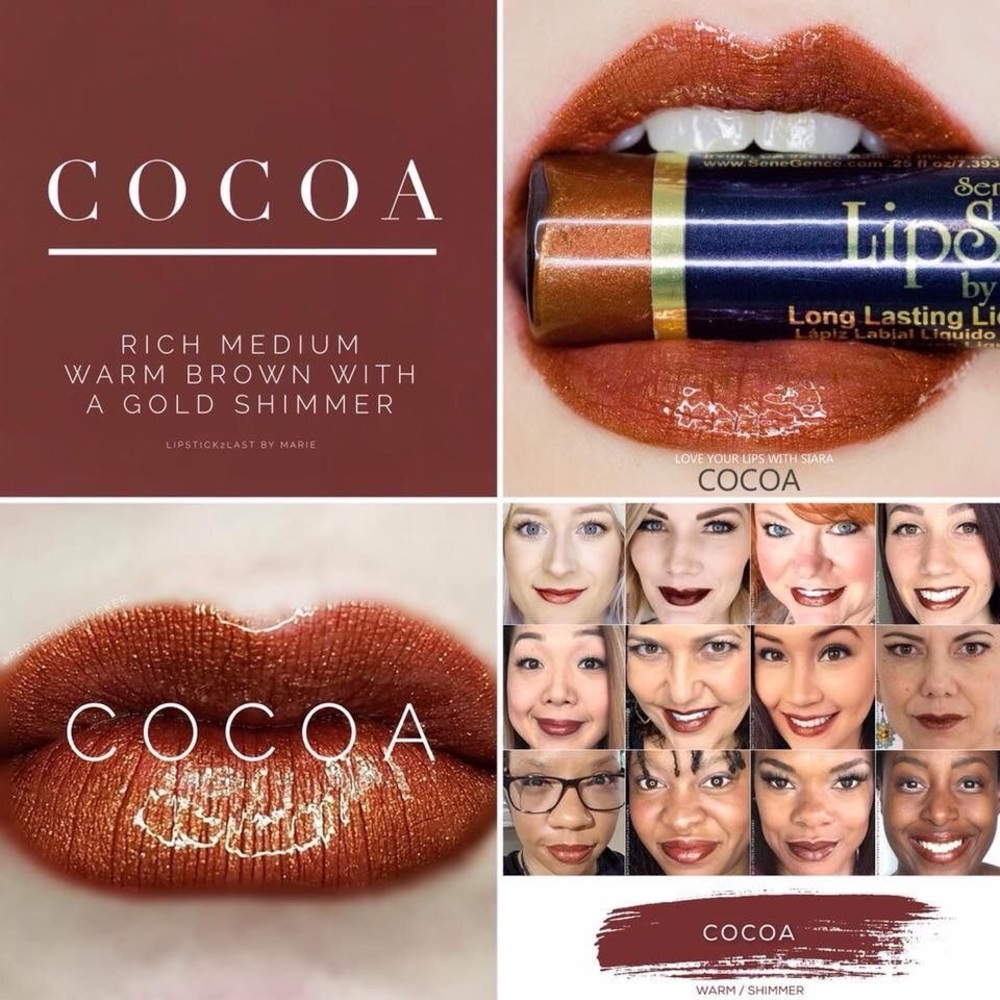 Lipsense by SeneGence NEW NEVER OPENED FULL SIZED Cocoa